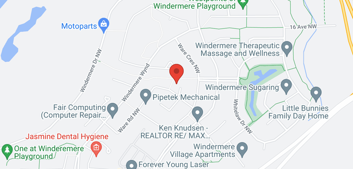 map of 2108 WARE RD NW